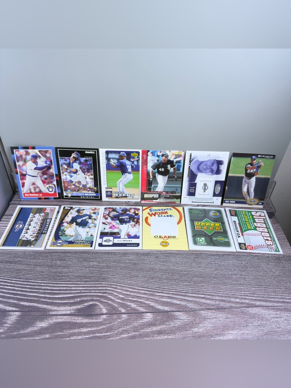 Milwaukee Brewers Card Lot 12x Weeks Burnitz Nilsson +